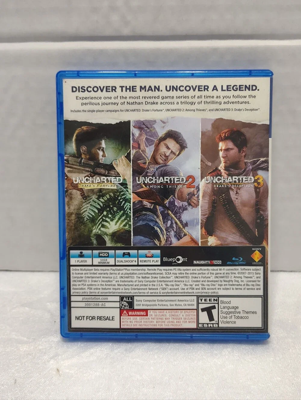 Uncharted: The Nathan Drake Collection Sony PlayStation 4